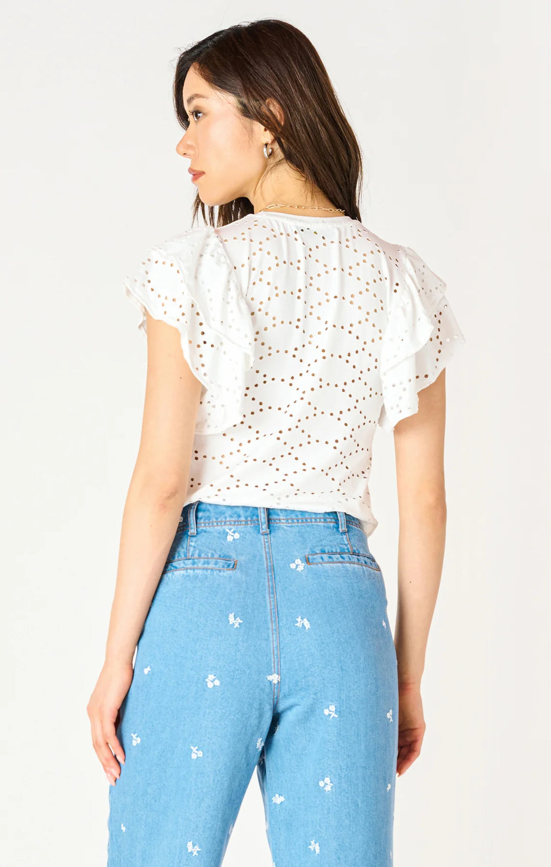 SS EYELET TOP "WHITE"