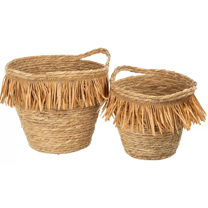 TOPANGA TASSEL BASKETS - SET OF 2