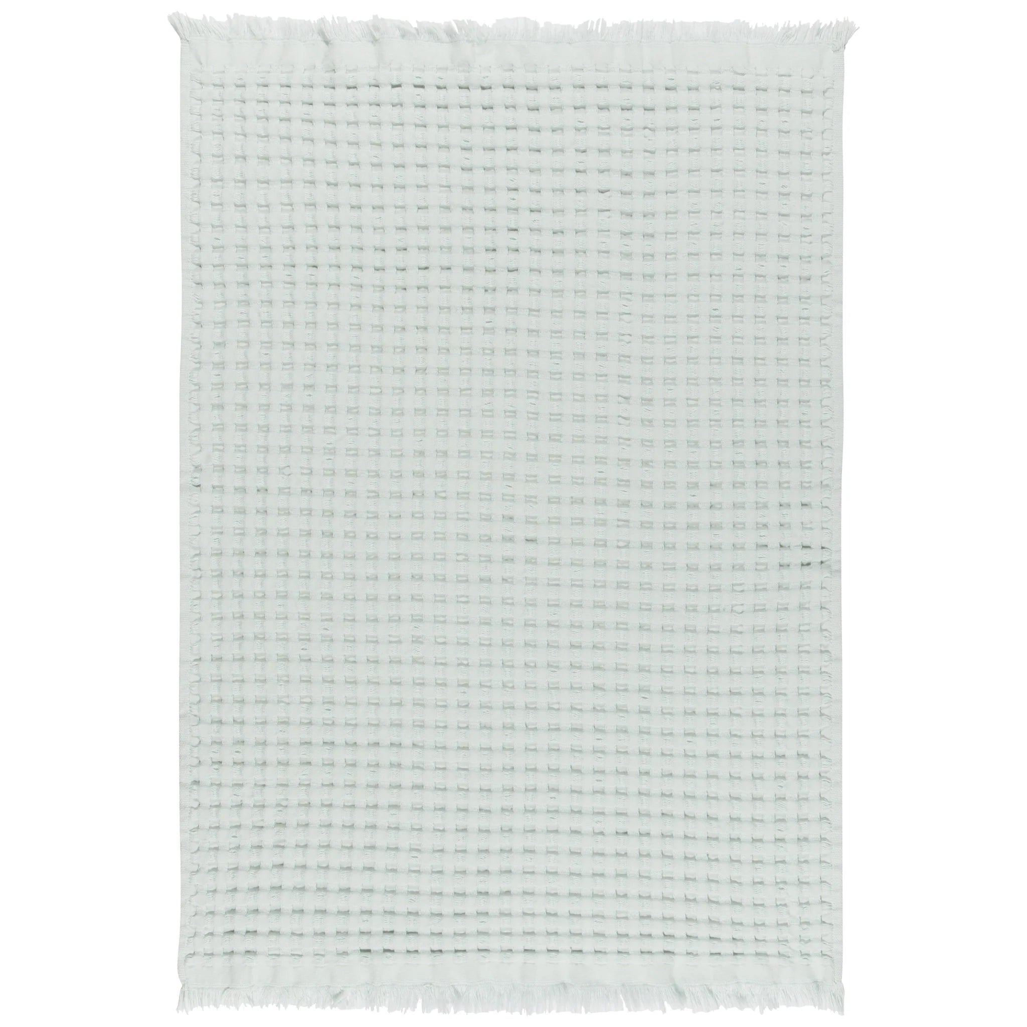 Mist Organic Cotton Waffle Hand Towel - Thumbnail 5