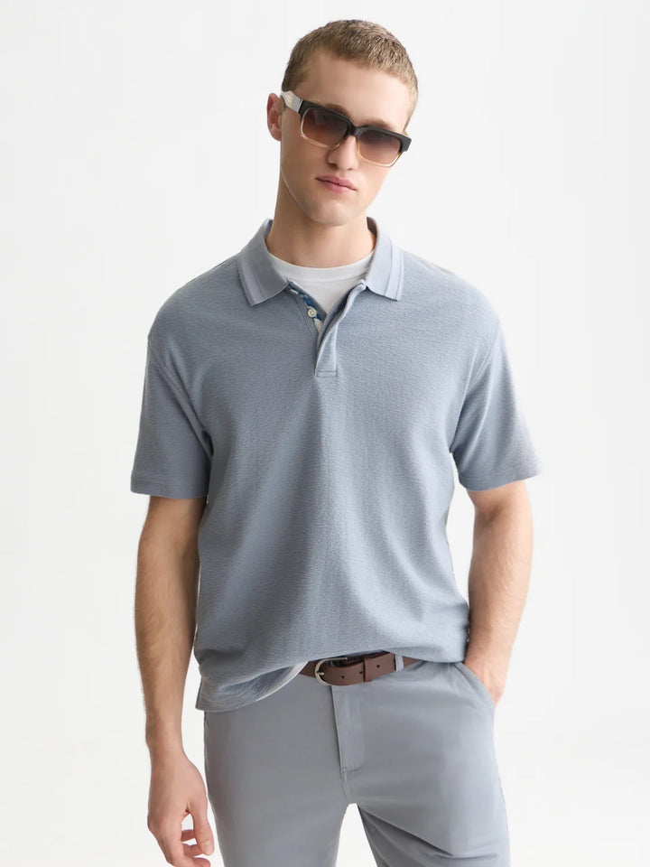 STRUCTURED RELAXED-FIT POLO "TRADE WINDS"