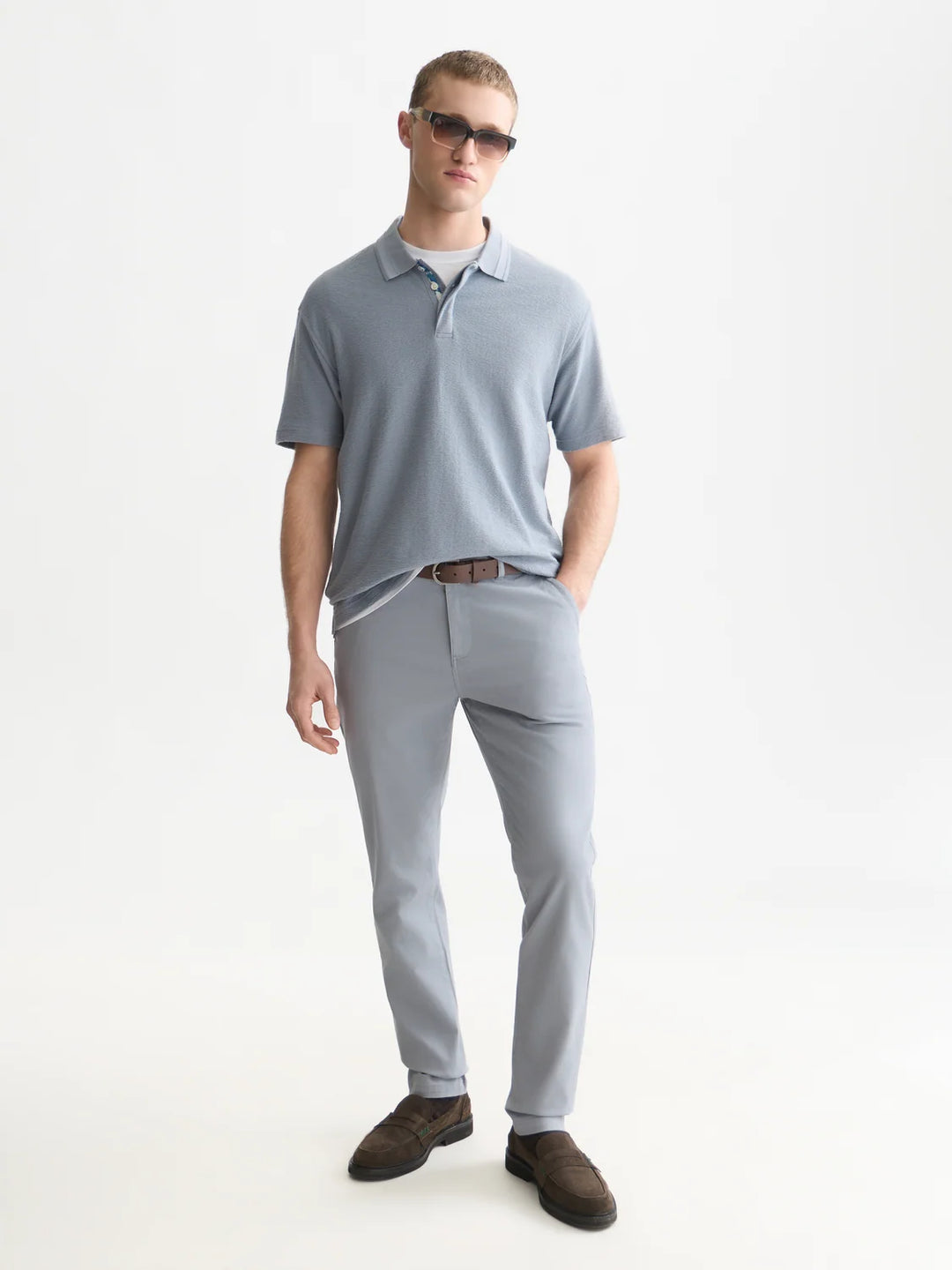 STRUCTURED RELAXED-FIT POLO "TRADE WINDS"
