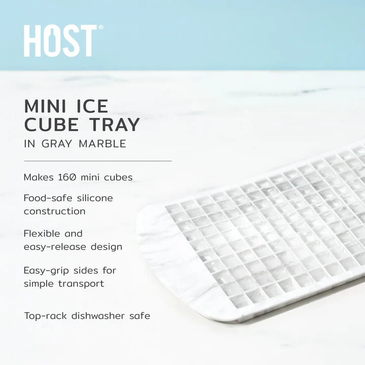 MINI ICE CUBE TRAY IN GRAY MARBLE