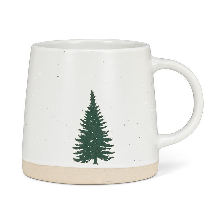 Wide Base Mug with Single Tree (3.5"H 14OZ)