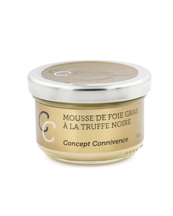 MOUSSE DE FOIE GRAS À LA TRUFFE NOIRE 80G