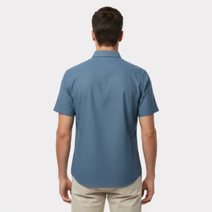 SHORT-SLEEVED SHIRT WITH 1 POCKET "SKY BLUE"