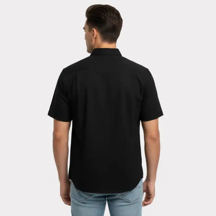 SHORT-SLEEVED SHIRT WITH 1 POCKET "BLACK"