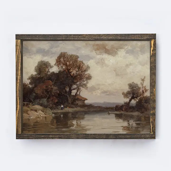 VINTAGE LANDSCAPE A293 ESPRESSO 25X19&