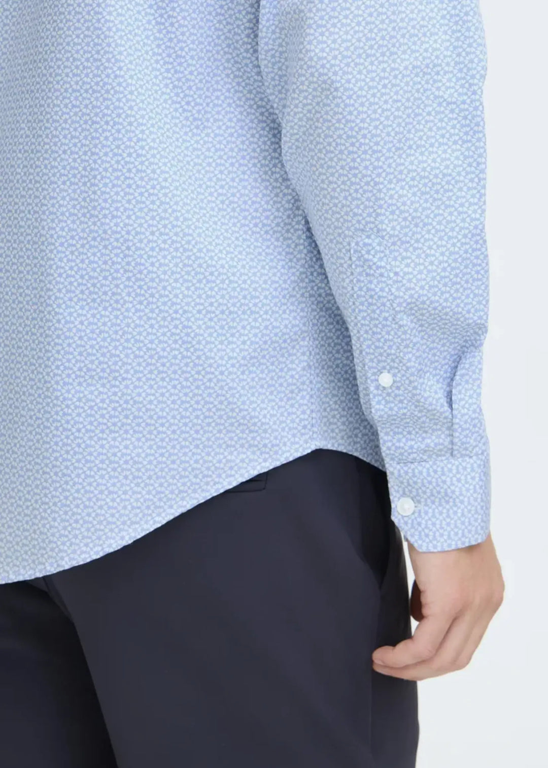 CFFRIDI LS FLORAL SHIRT "VISTA BLUE"