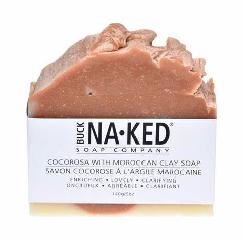 BUCK NAKED COCOA ROSA & MOROCAN CLAY SOAP - 150g