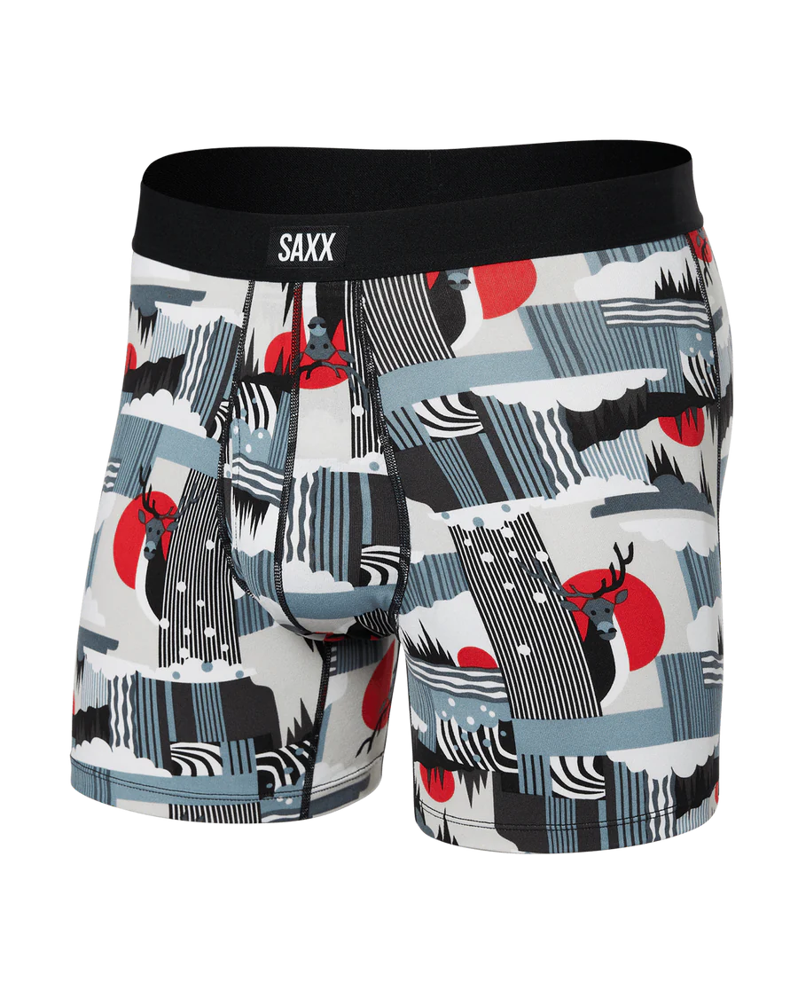 DAYTRIPPER BOXER BRIEF 5" "WINTER WATERFALL - TURBULENCE"