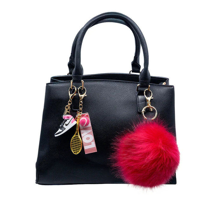 FAUX SINGLE POM - WATERMELON