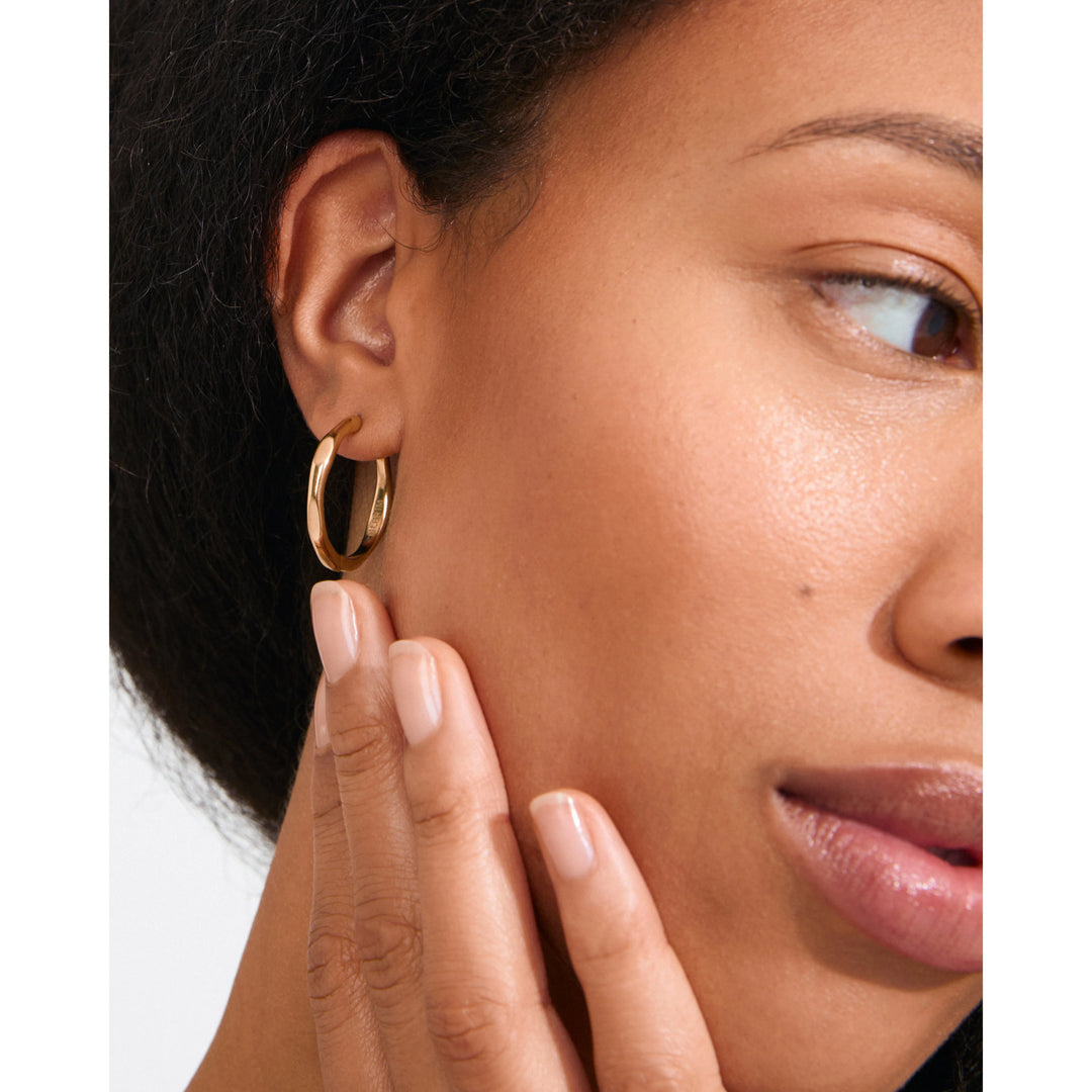 INNER HOOP EARRINGS "GOLD PLATED"