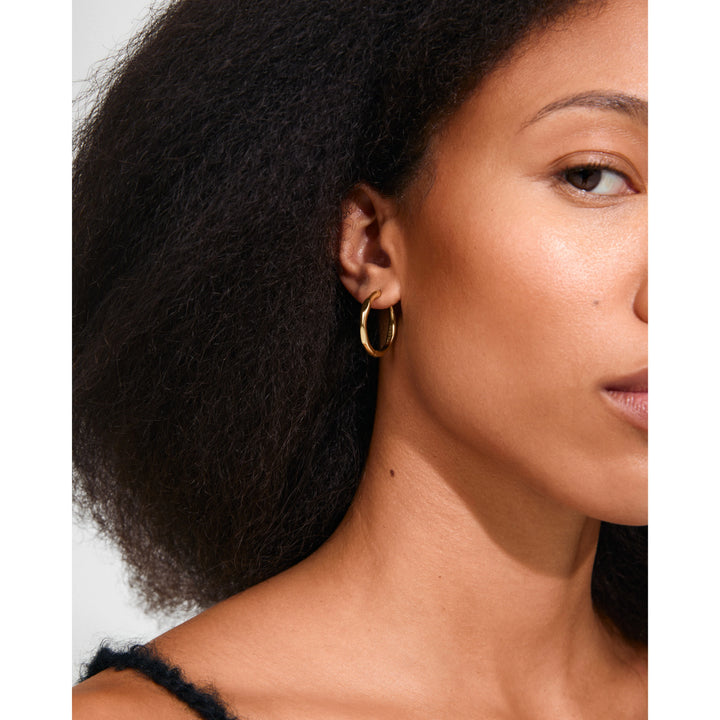 INNER HOOP EARRINGS "GOLD PLATED"