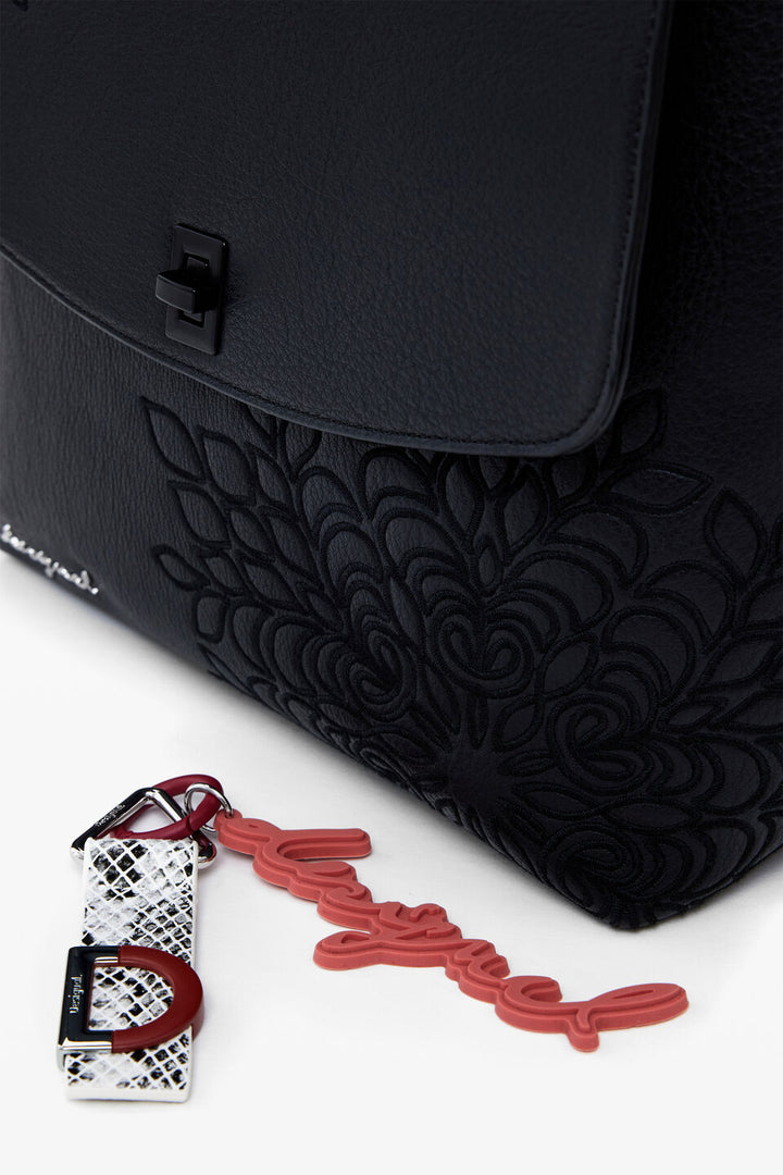 SMALL EMBOSSED FLAP BACKPACK "SIERRA SUMY MINI"