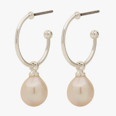 PILGRIM EILA PEARL EARRINGS SILVER PLATED