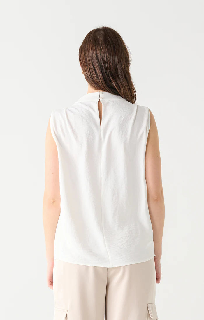 COWL NECK CREPE TOP