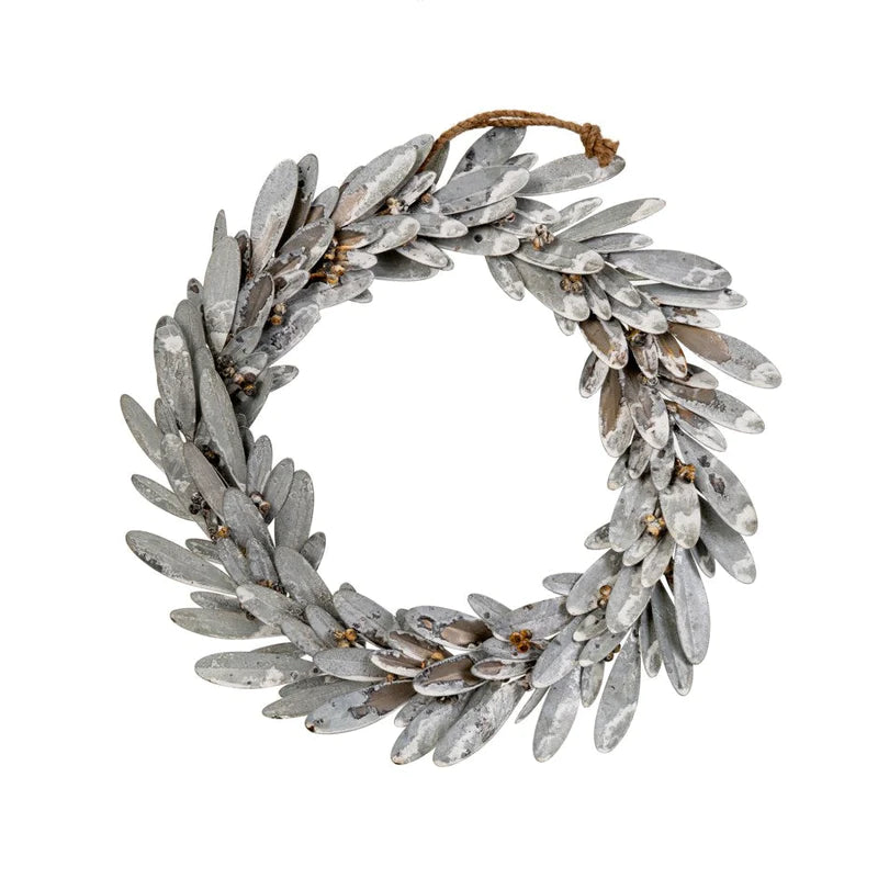 INDABA LAUREL WREATH - WHITEWASH