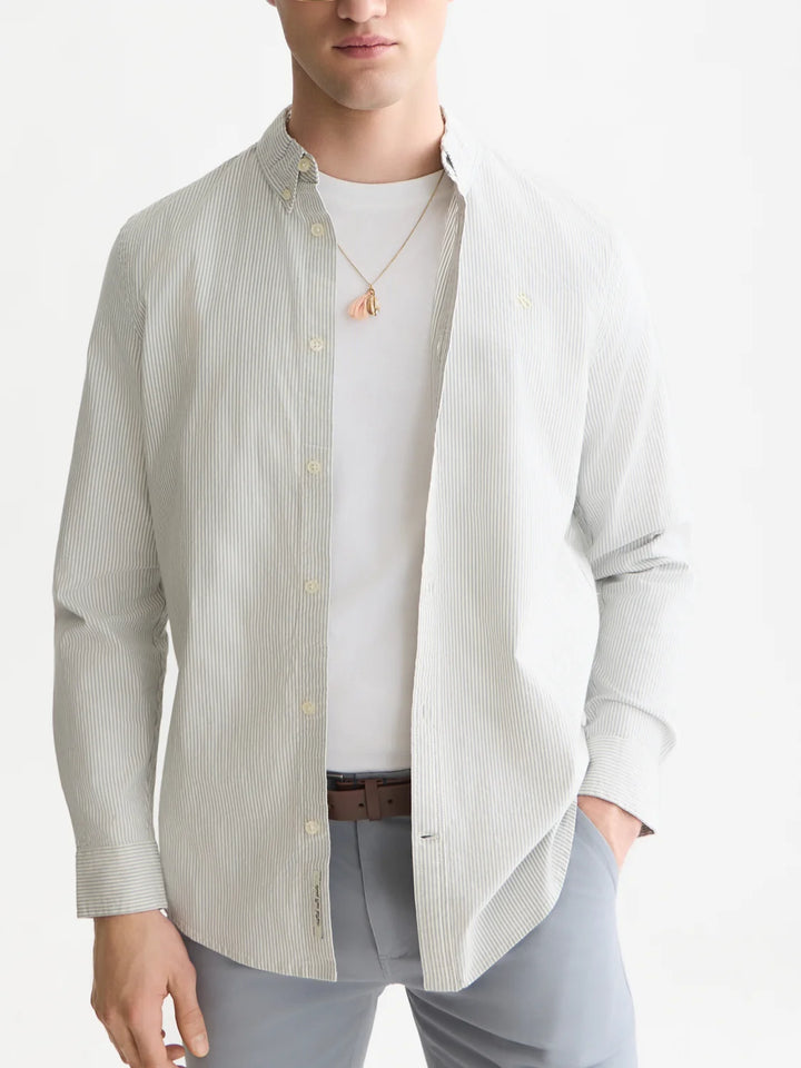 SEASONAL CORE OXFORD STRIPED SHIRT "TRADEWINDS STRIPE"