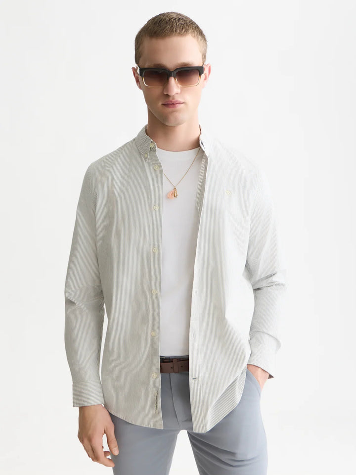 SEASONAL CORE OXFORD STRIPED SHIRT "TRADEWINDS STRIPE"