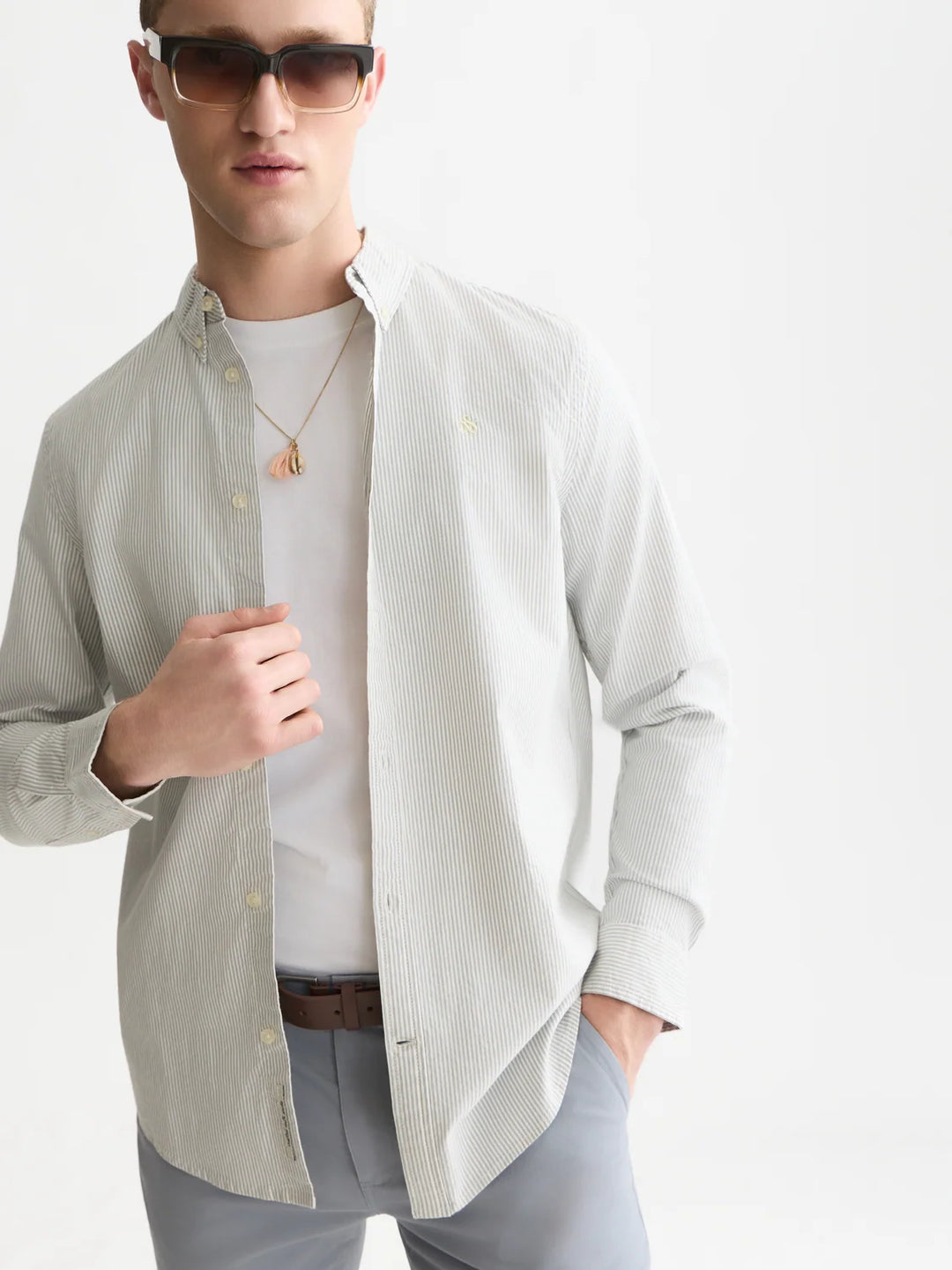 SEASONAL CORE OXFORD STRIPED SHIRT "TRADEWINDS STRIPE"