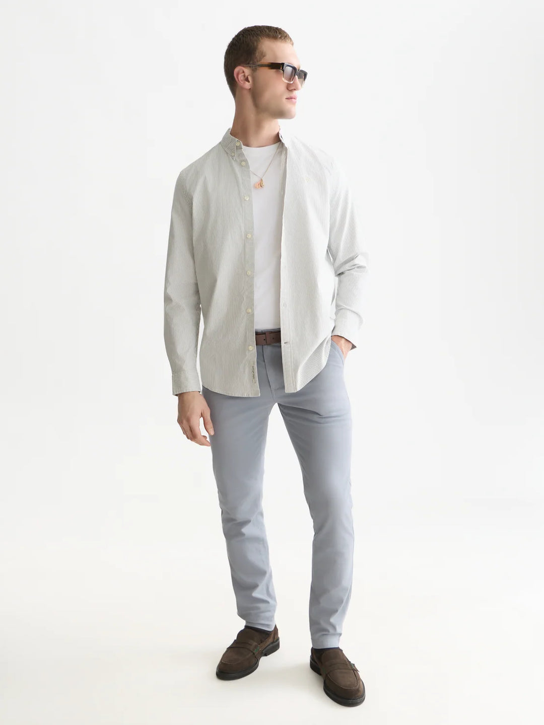 SEASONAL CORE OXFORD STRIPED SHIRT "TRADEWINDS STRIPE"