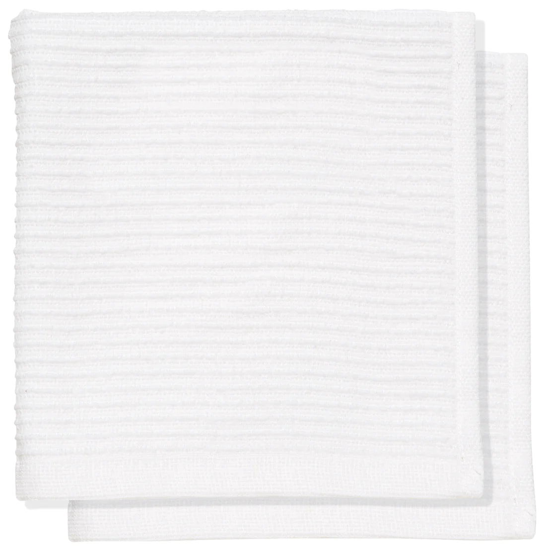 DANICA SET OF 2 RIPPLE DISHCLOTH WHITE