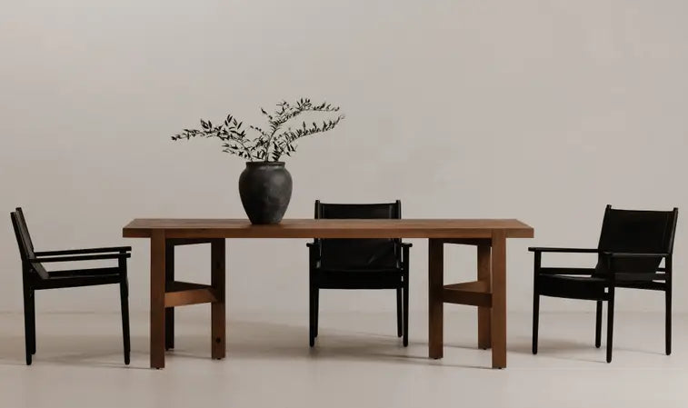 WORKSHOP DINING TABLE "VINTAGE BROWN"