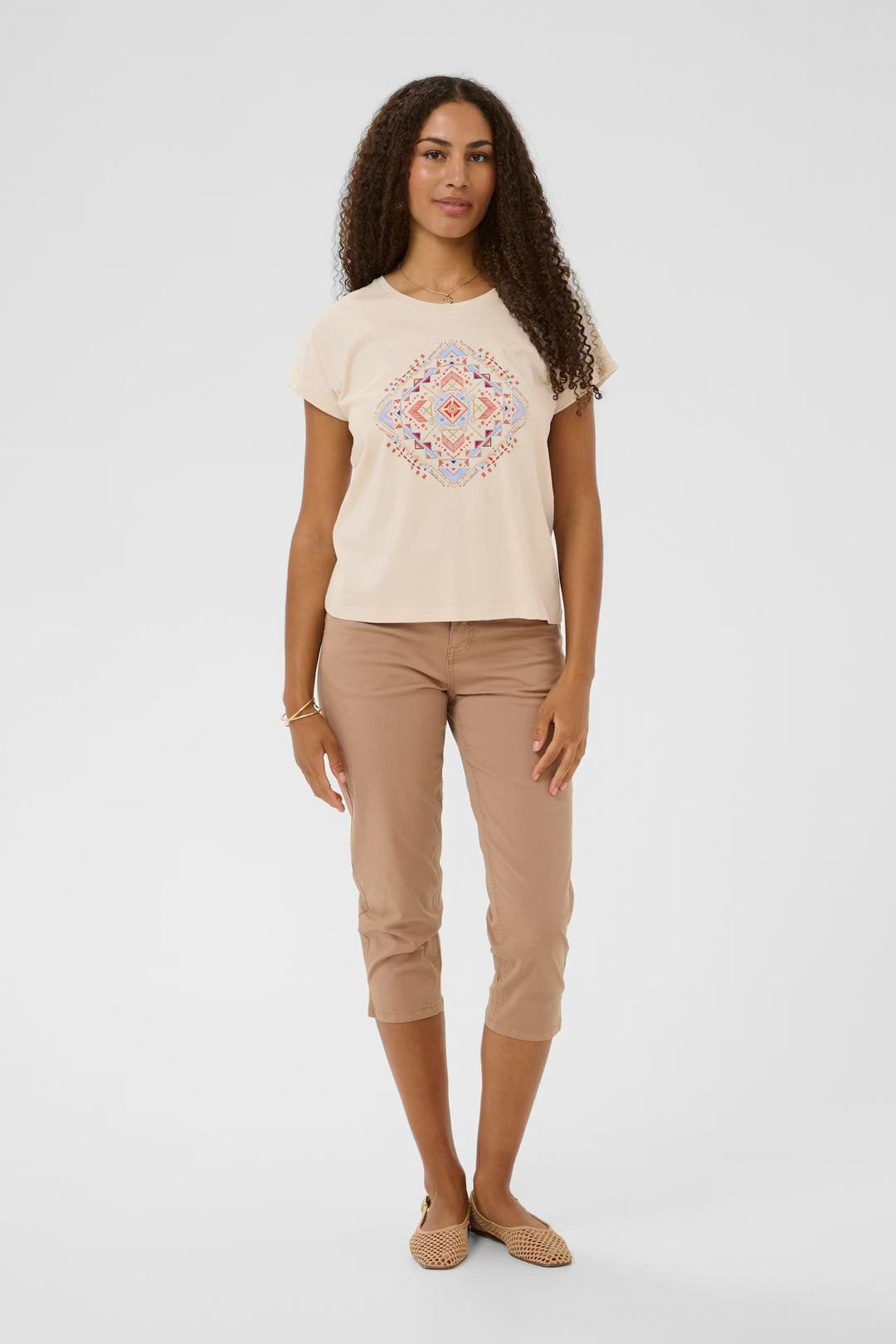 CRWRIKKI T-SHIRT "RED AZTEC"