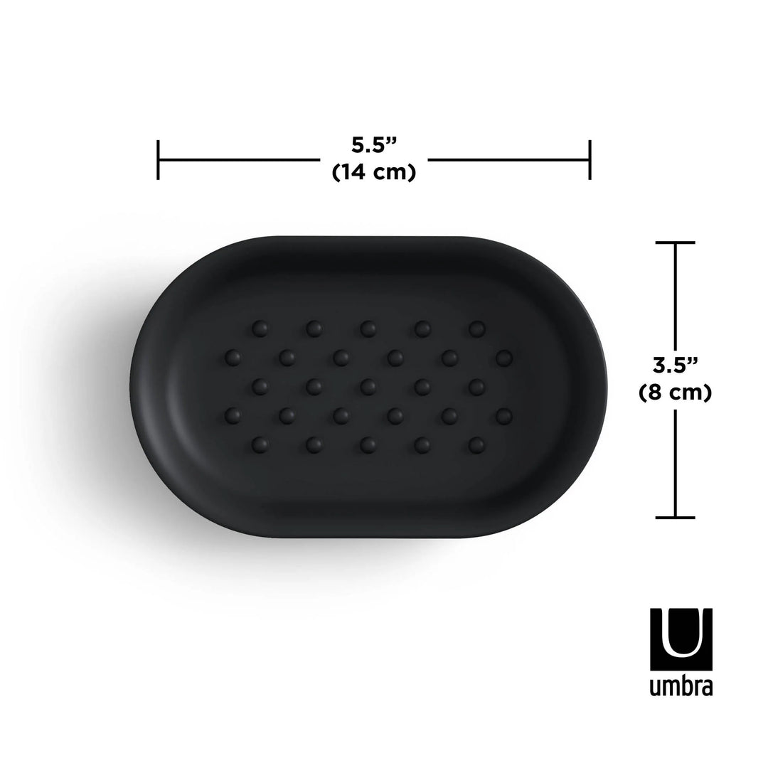 UMBRA JUNIP OVAL SOAP DISH - BLACK