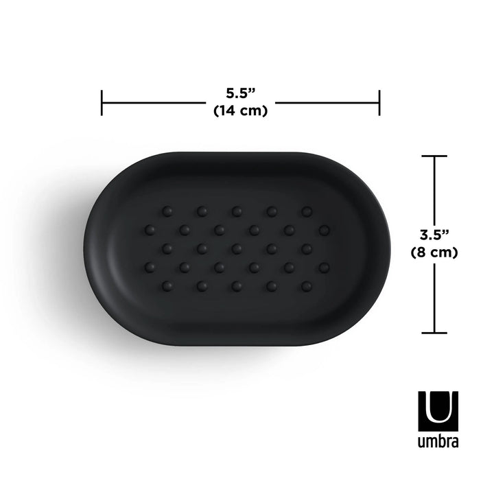 UMBRA JUNIP OVAL SOAP DISH - BLACK