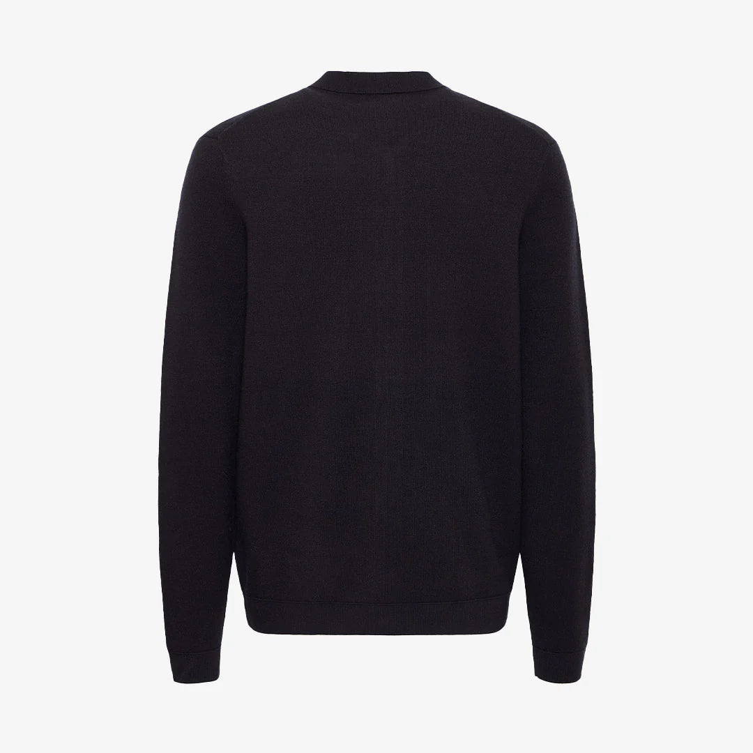 CFCLAES KNITTED ZIPPER CARDIGAN "DARK NAVY MELANGE"