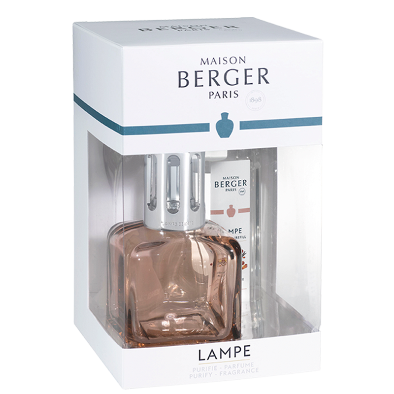 Maison Berger Beige Ice Cube Lamp Gift Pack with Amber Powder