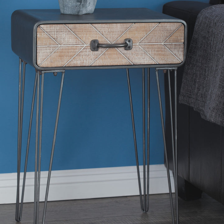 Accent Table Wood/Metal