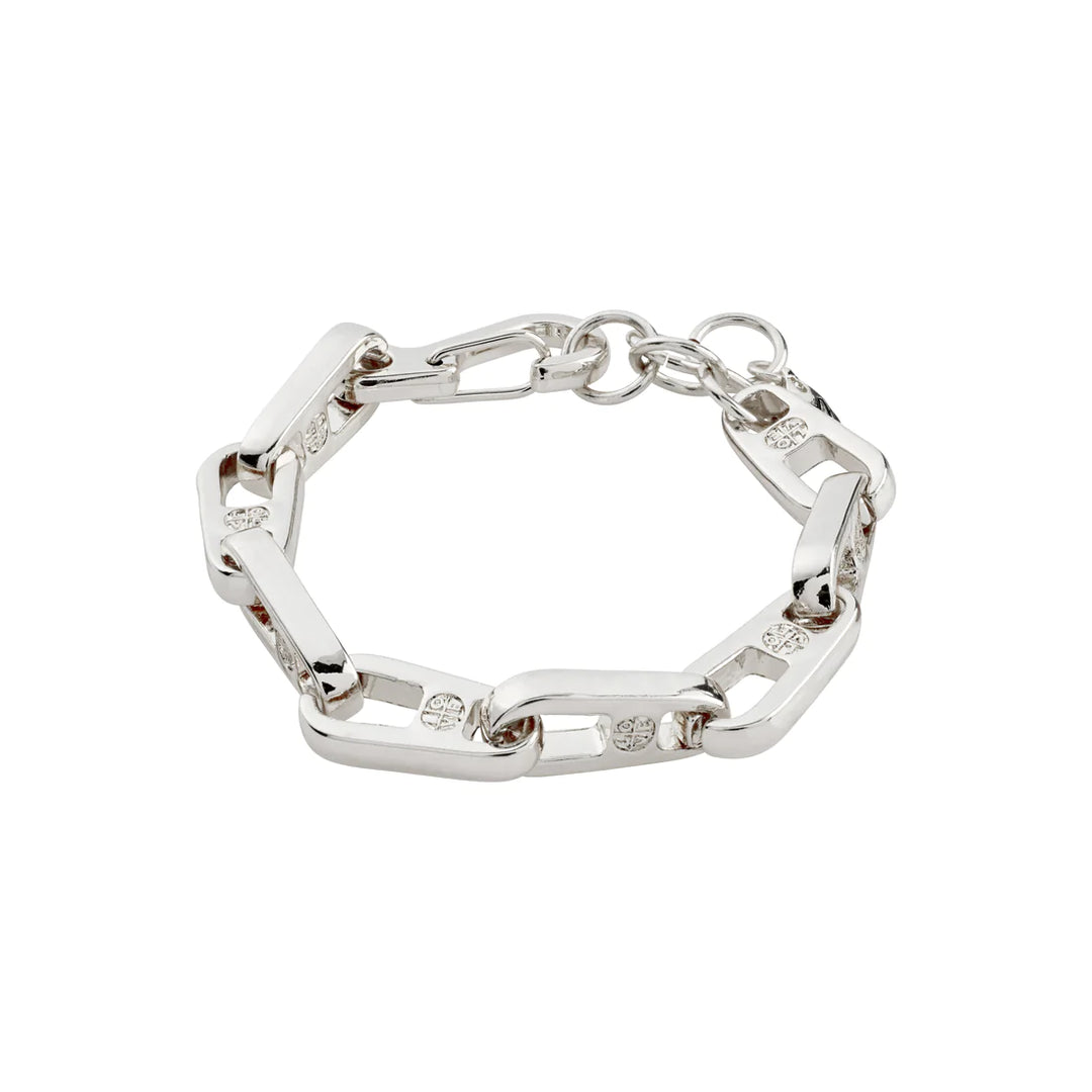Pilgrim Love Chain Bracelet Silver Plated