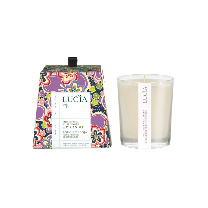 N°6 WILD GINGER & FRESH FIG SOY CANDLE