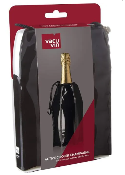 Rafraîchisseur à champagne Vacu Vin Rapid noir