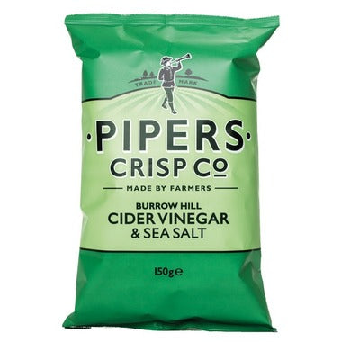 Pipers Crisps Burrow Hill Cider Vinegar & Sea Salt Chips