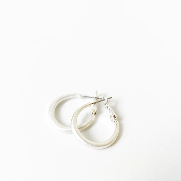 Caracol Minimalist Hoops on Clips in Matte Finish