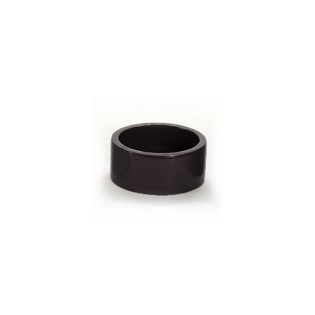 Shiny Resin Napkin Ring Black