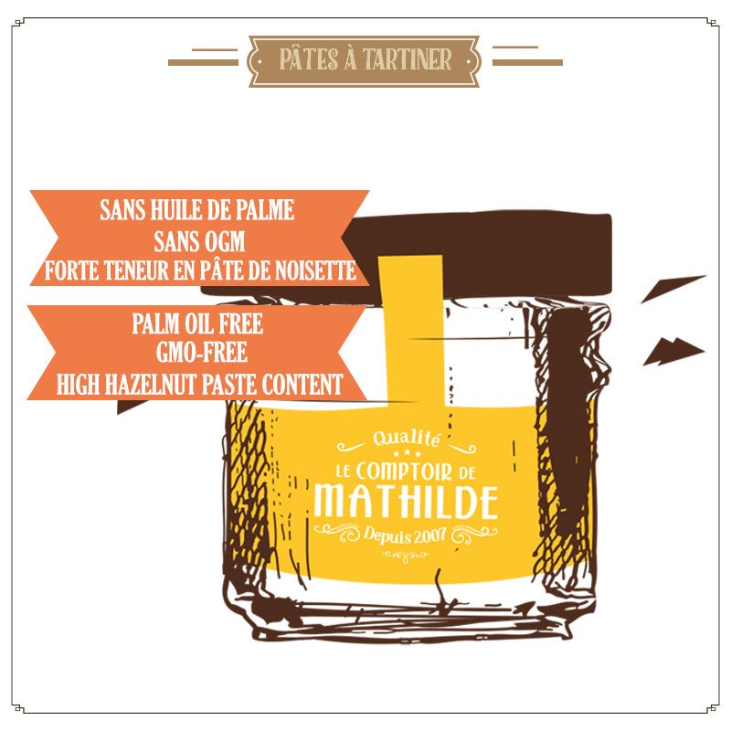 Le Comptoir de Mathilde Set of 3 Hazelnut Spread