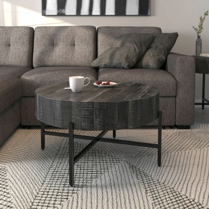 Blox Round Coffee Table Grey