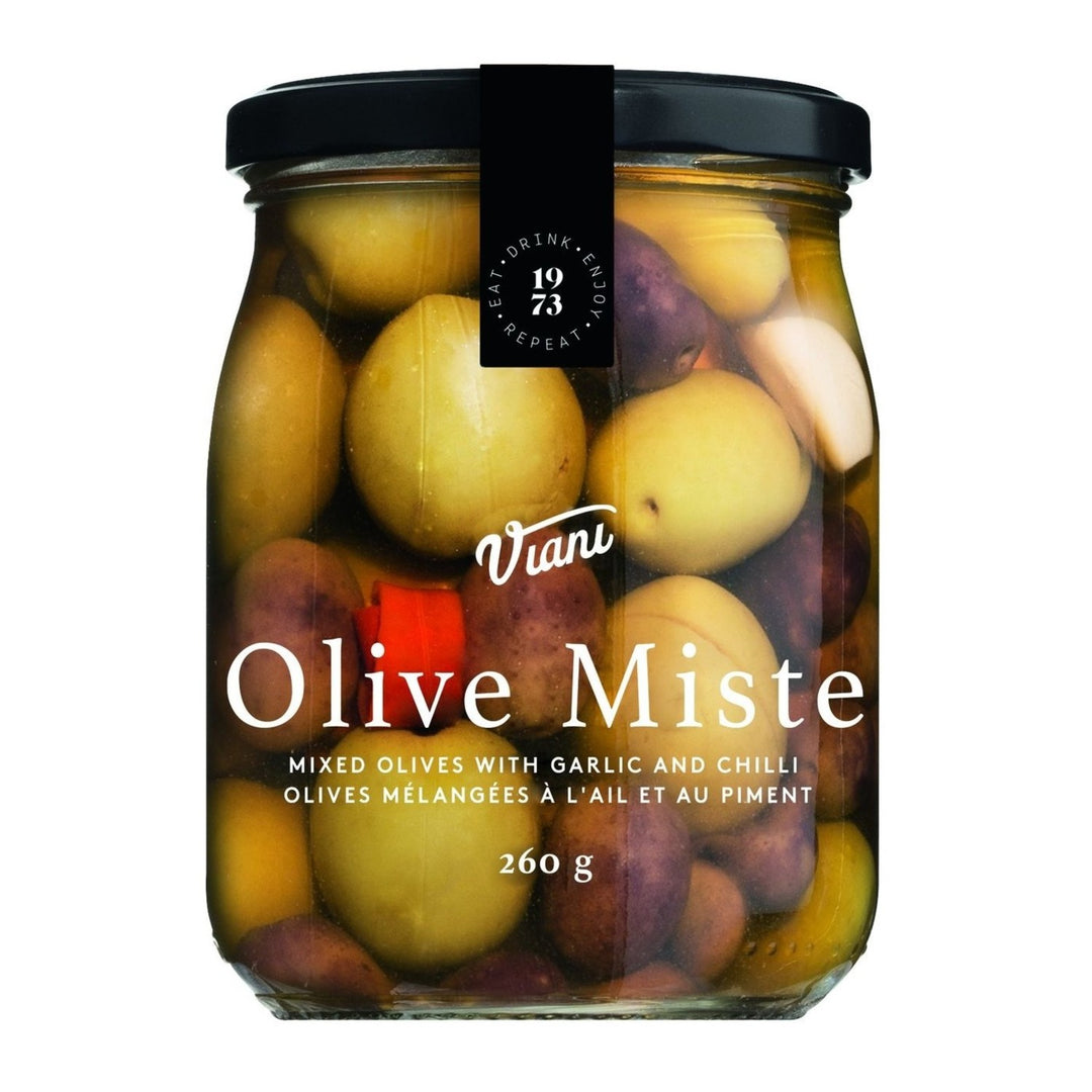 Viani Mixed Olives with Garlic and Chilli