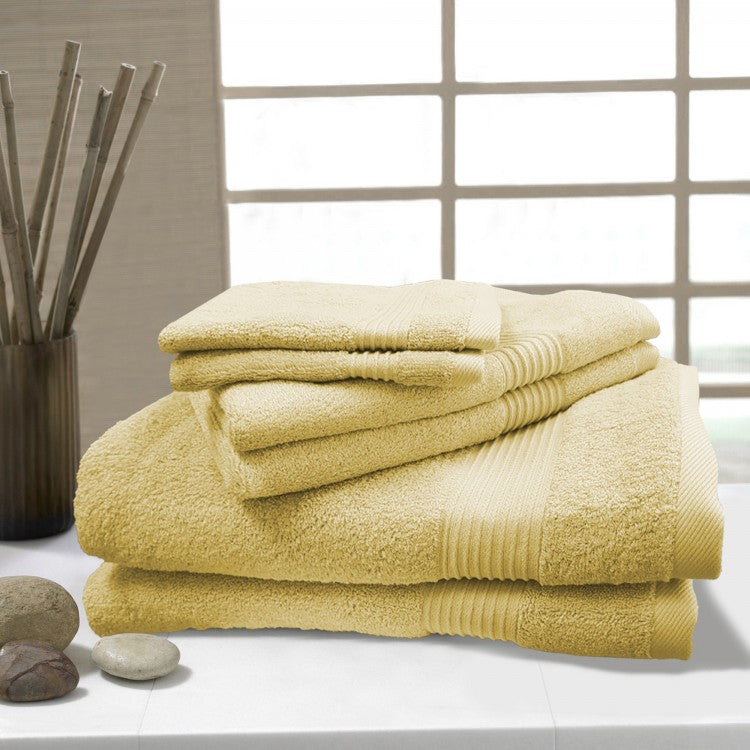 Bamboo Spa Deluxe Washcloths - Yellow