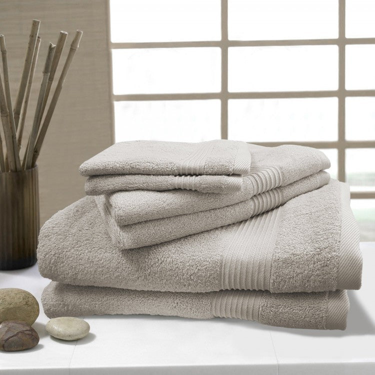 Bamboo Spa Deluxe Washcloths - Stone