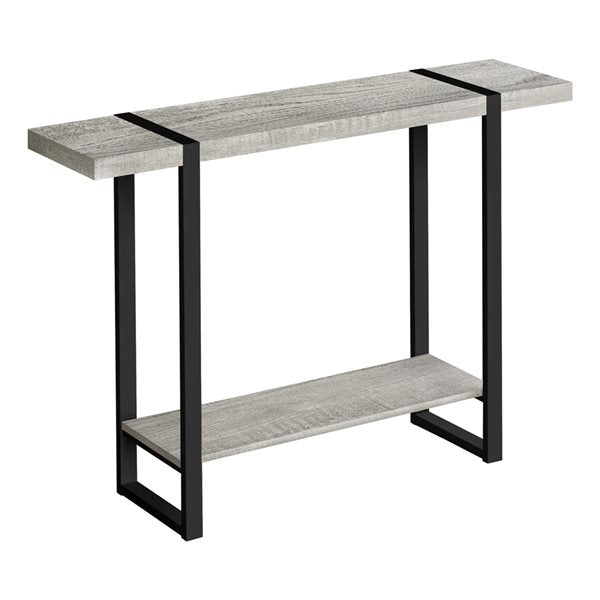 Grey Reclaimed-Look Console Table