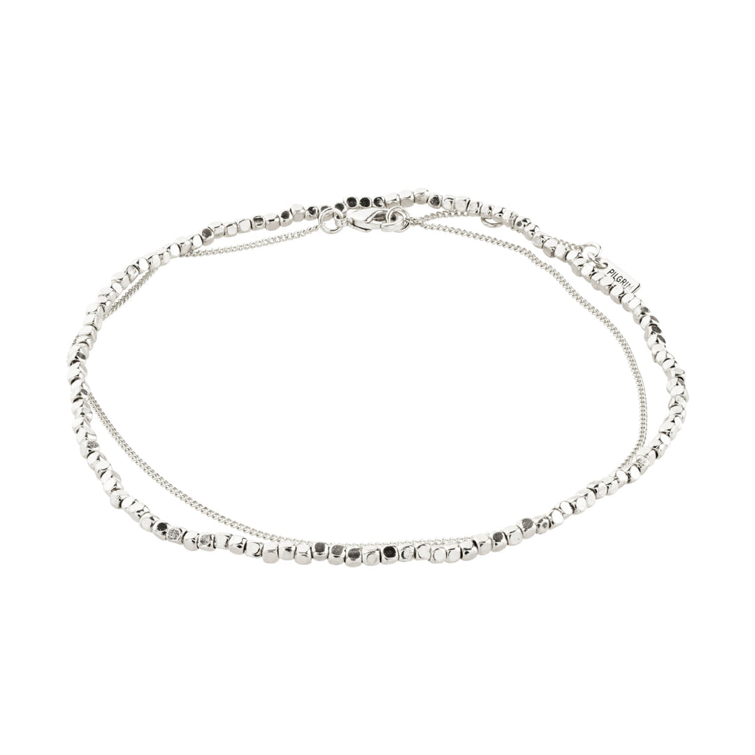 Pilgrim Dapne Ankle Chains 2-In-1 Set Silver Plated