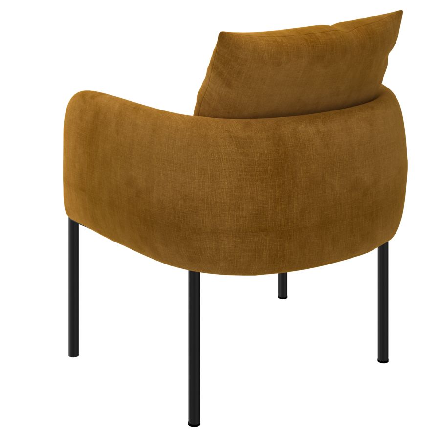 PETRIE ACCENT CHAIR MUSTARD