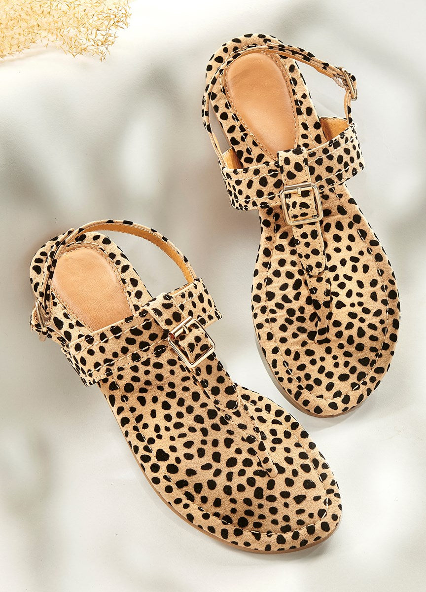 Strappy Leopard Sandals