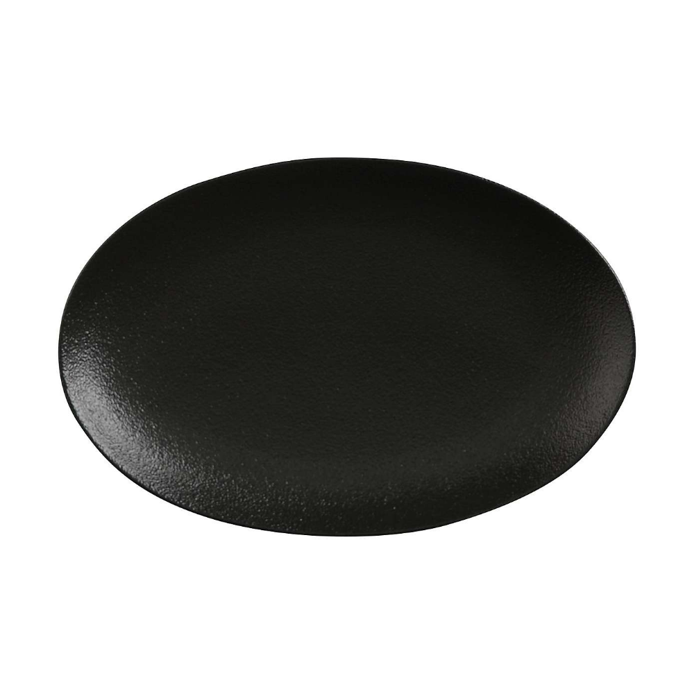 Maxwell & Williams Caviar Black Oval Plate 25 x 16cm
