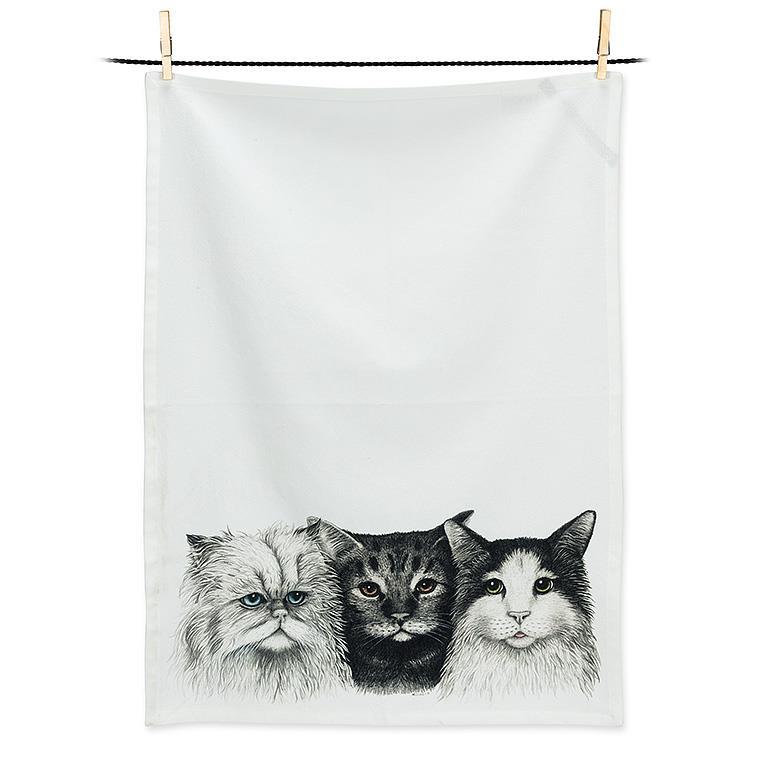 Abbott 3 Cats Tea Towel